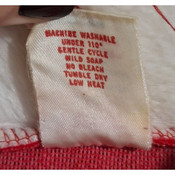 Vintage Rennoc Corp Santas Best Holiday Christmas Red Santa Claus Suit L - Picture 8 of 8